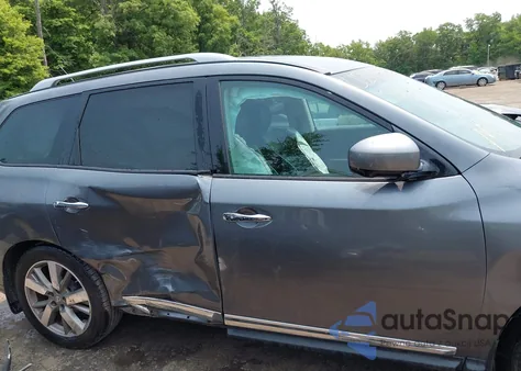 2016 Nissan Pathfinder Platinum из США, поврежденный, VIN 5N1AR2MM8GC644174